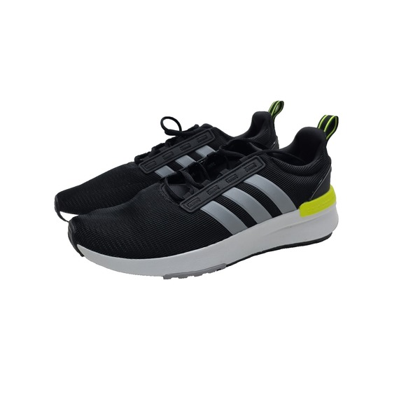 Adidas Racer TR21 Men's Running Shoes Black White with Yellow Accent Size 11 - Picture 2 of 13